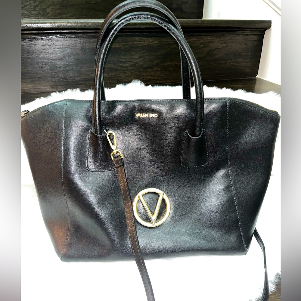 Valentino black leather handbag